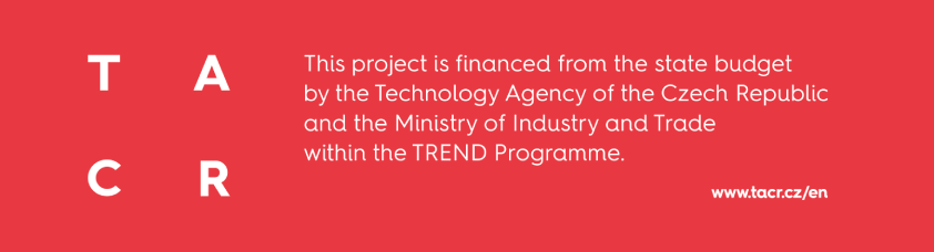 TACR - This project is financed from the state budget by the Technology Agency of the Czech Republic and the Ministry of Indrustry and Trade within the TREND Programme. www.tacr.cz/en